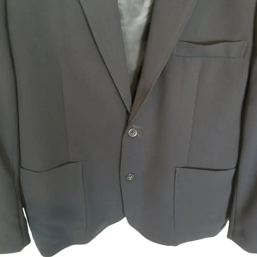 Duluth Trading Co Mens Navy Blue Blazer Size 46R Suit Jacket Business Formal